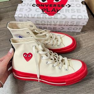 Comme de garçons converse sneakers